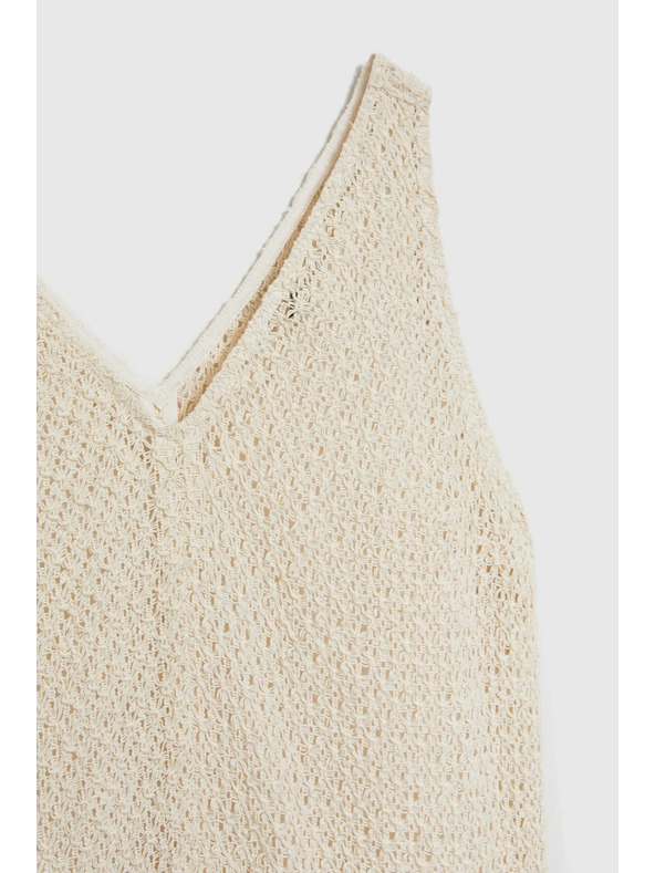 Moodo Rochie din bumbac cremă