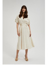 Moodo Rochie bej cu curea