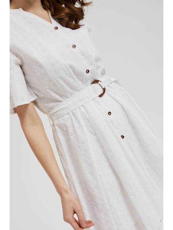 Moodo Rochie scurtă tip cămașă cu curea