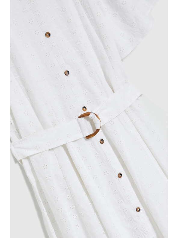 Moodo Rochie scurtă tip cămașă cu curea