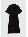 Moodo Rochie neagră tip cămașă