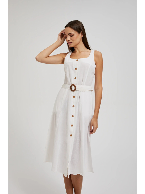 Moodo Rochie albă cu bretele