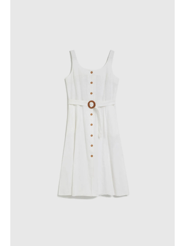 Moodo Rochie albă cu bretele