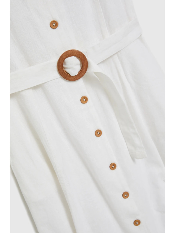 Moodo Rochie albă cu bretele