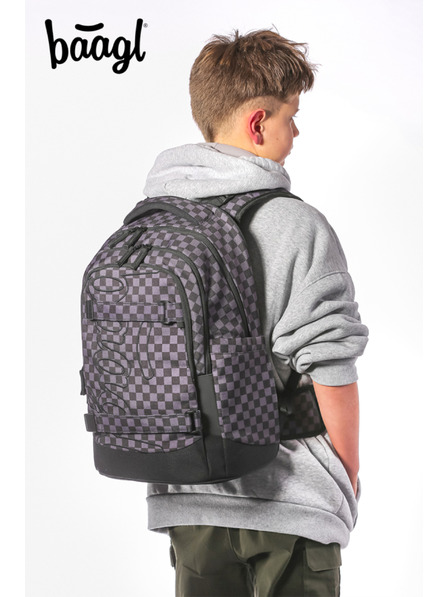 BAAGL  BAAGL SET 3 Skate max SKA gri: rucsac, penar, sac