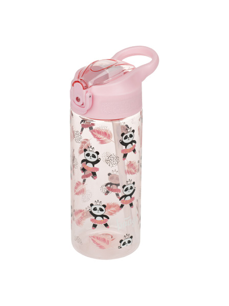 BAAGL  BAAGL Sticlă Tritán cu pai Panda 500 ml