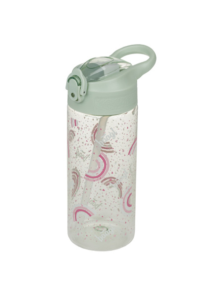 BAAGL  BAAGL Sticlă Tritán cu pai Curcubeu 500 ml