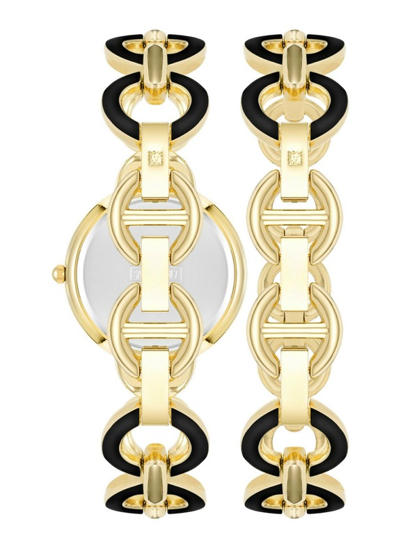 Anne Klein Set cadou ceas și brățară Anne Klein AK/4066BKST