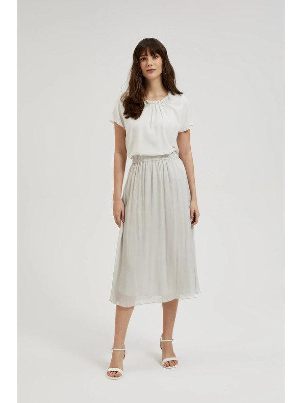 Moodo Fustă plisată gri