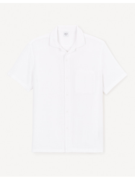 Celio Tricou alb pentru bărbați Celio Decolml