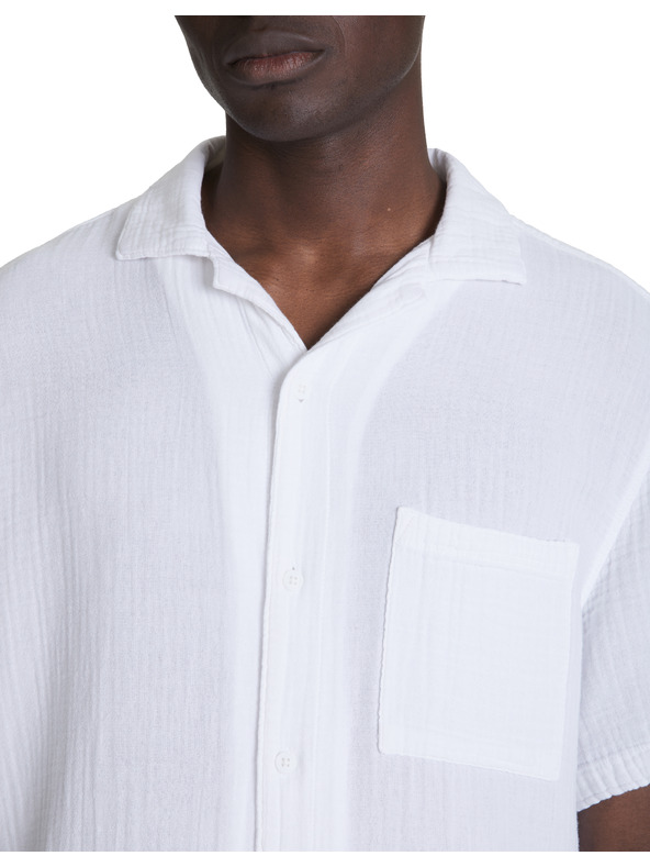 Celio Tricou alb pentru bărbați Celio Decolml