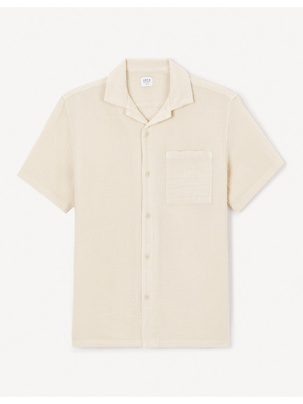 Celio Cămașă crem pentru bărbați Celio Bagaz