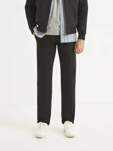 Celio Pantaloni bărbătești negri Celio