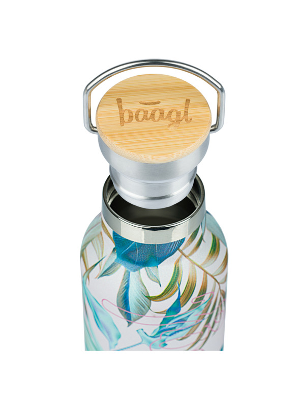 BAAGL  BAAGL Termoizolatoare cu capac de bambus Leafs, 500 ml