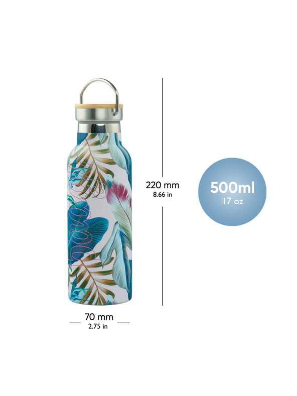 BAAGL  BAAGL Termoizolatoare cu capac de bambus Leafs, 500 ml