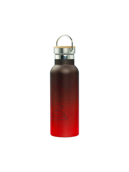 BAAGL  BAAGL Termoizolatoare cu capac de bambus Gradient roșu-negru, 500 ml