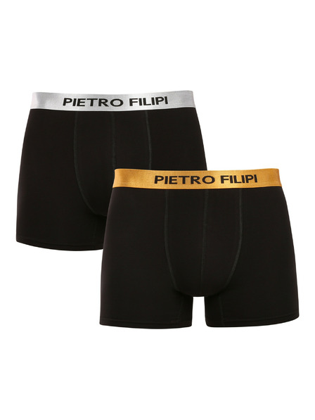 Pietro Filipi Set de două - boxeri pentru bărbați Pietro Filipi negri Metalic mix