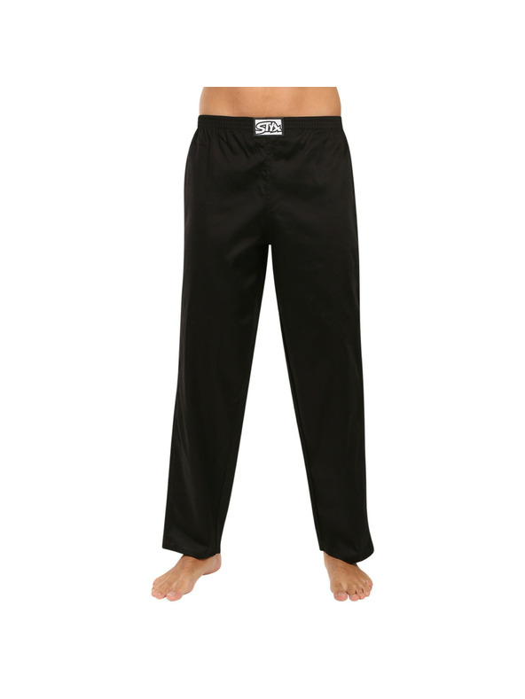 Styx Pantaloni de dormit bărbați Styx negri