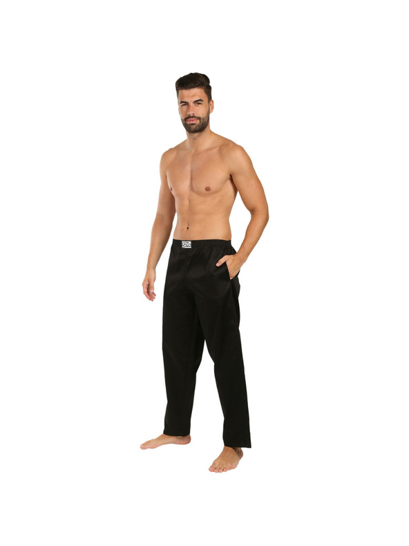 Styx Pantaloni de dormit bărbați Styx negri