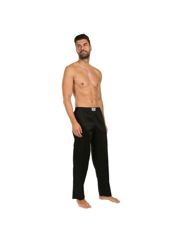 Styx Pantaloni de dormit bărbați Styx negri