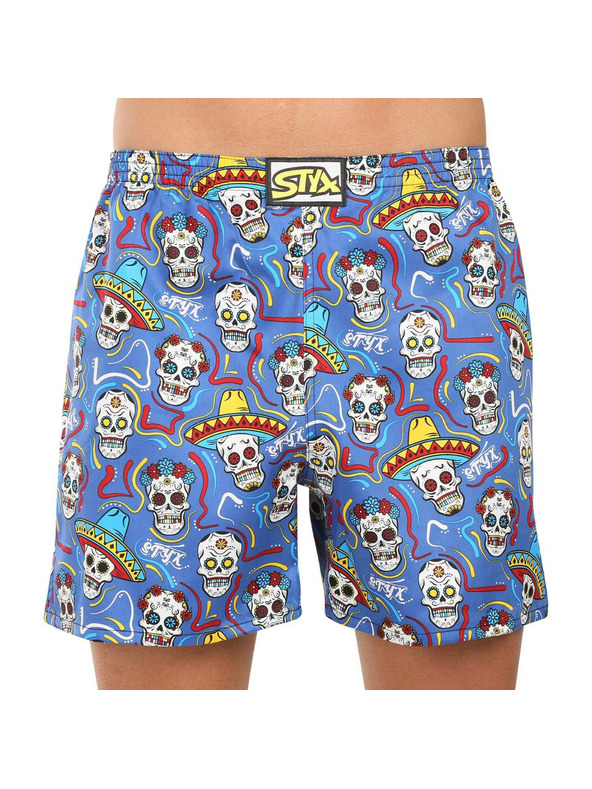 Styx Set trei - boxeri de dormit bărbați Styx multicolor