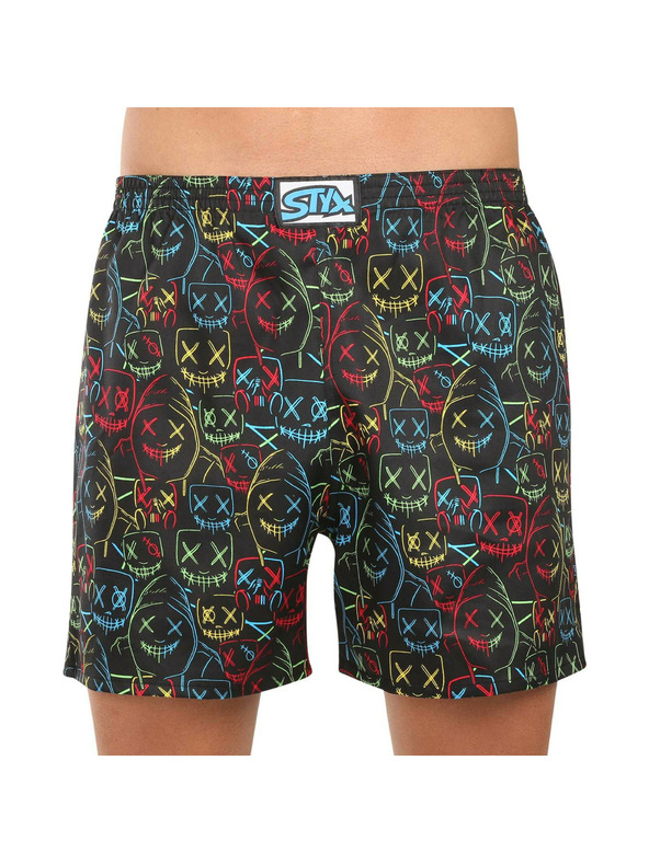 Styx Set trei - boxeri de dormit bărbați Styx multicolor