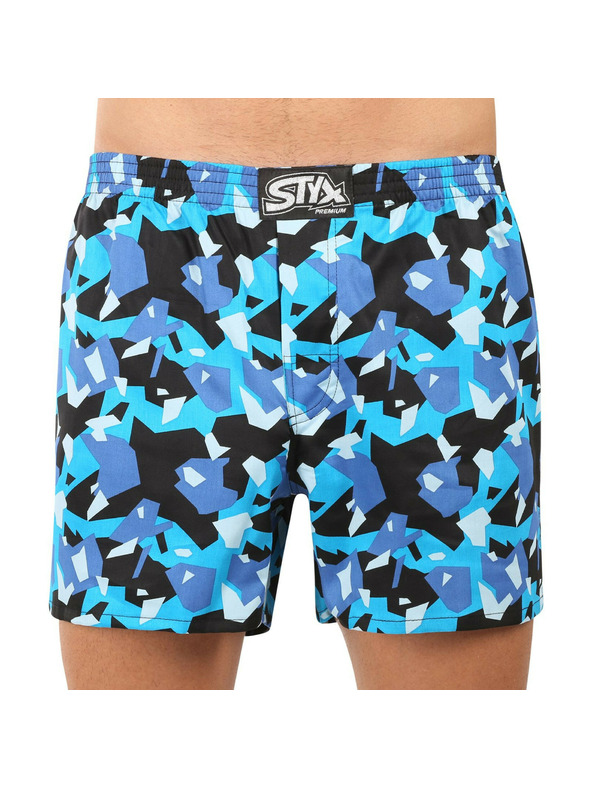 Styx Boxeri bărbați Styx premium art elastic clasic camuflaj pătrat