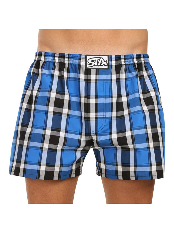 Styx Set de trei pantaloni scurți bărbătești Styx cu elastic clasic multicolori