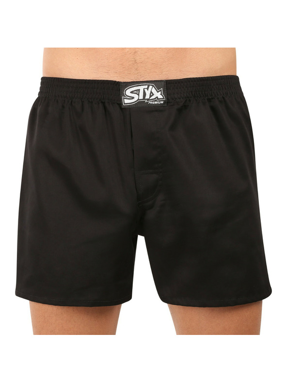Styx Boxeri bărbați Styx premium art elastic clasic negri