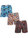 Styx Set trei - boxeri de dormit bărbați Styx multicolor