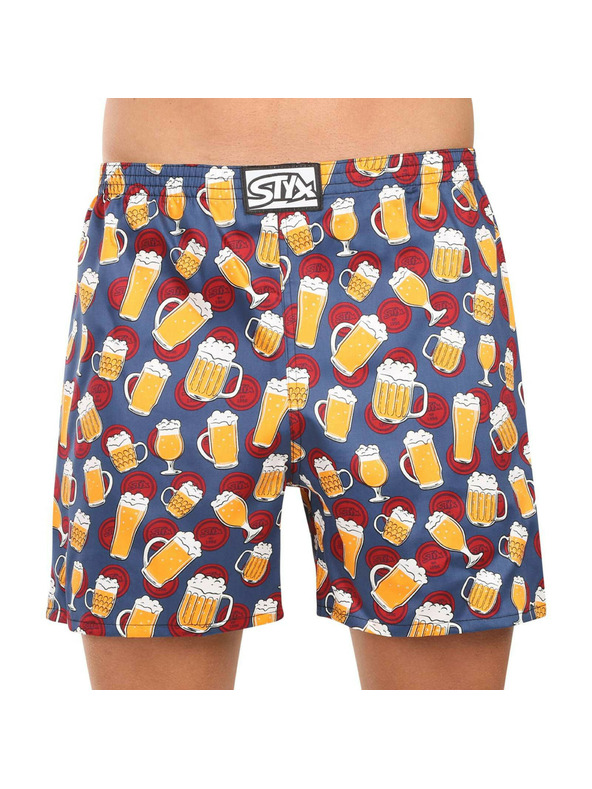 Styx Set trei - boxeri de dormit bărbați Styx multicolor