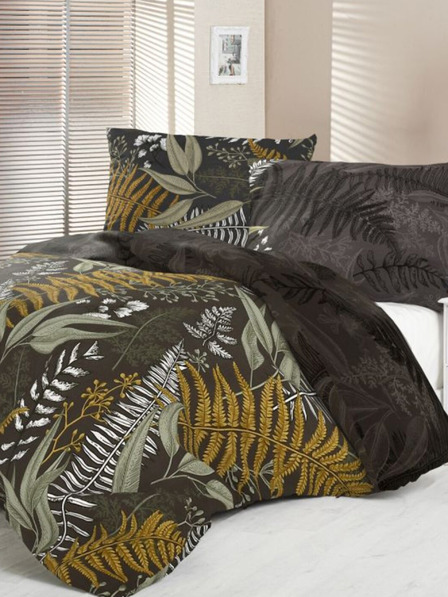 Kvalitex Lenjerie de pat din satin franțuzesc LUXURY COLLECTION 1+2, 200x200, 70x90cm FERIGĂ