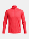 Under Armour Tricou pentru bărbați Under Armour UA Tech Textured 1/2 Zip-RED