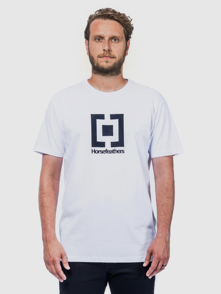 Horsefeathers Tricou alb pentru bărbați Horsefeathers Base