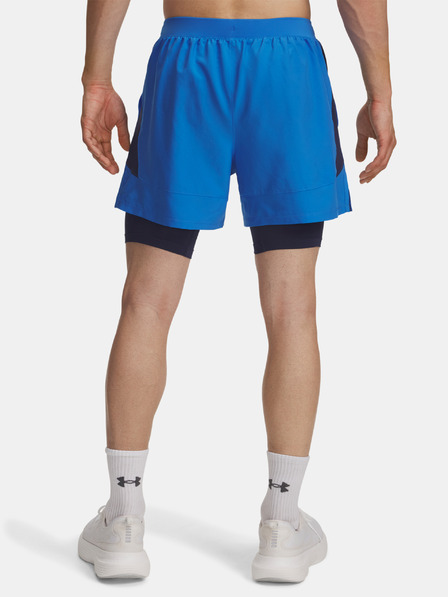 Under Armour Pantaloni scurți pentru bărbați Under Armour UA LAUNCH 5'' 2-IN-1 SHORTS-BLU