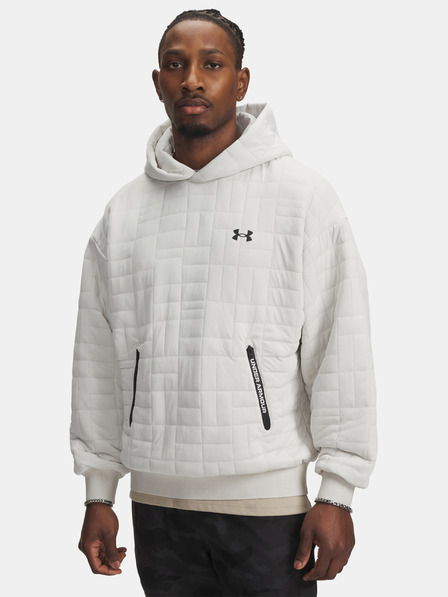 Under Armour Hanorac pentru bărbați Under Armour UA Unstoppable Flc Txtr Hdy-WHT