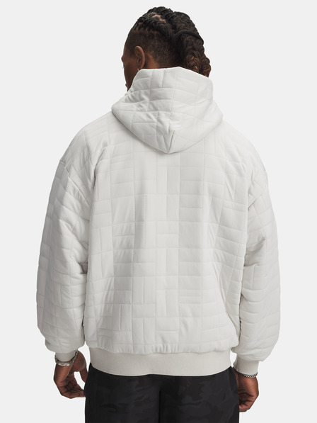 Under Armour Hanorac pentru bărbați Under Armour UA Unstoppable Flc Txtr Hdy-WHT