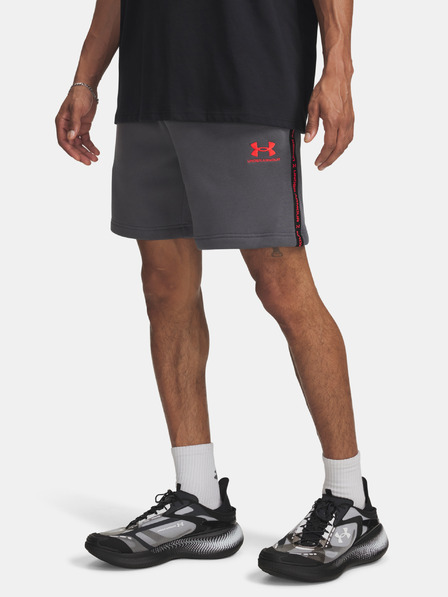 Under Armour Pantaloni scurți pentru bărbați Under Armour UA Icon Fleece Short Taping-GRY