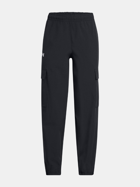 Under Armour Pantaloni sport pentru fete Under Armour UA Rival Woven Cargo Pants-BLK
