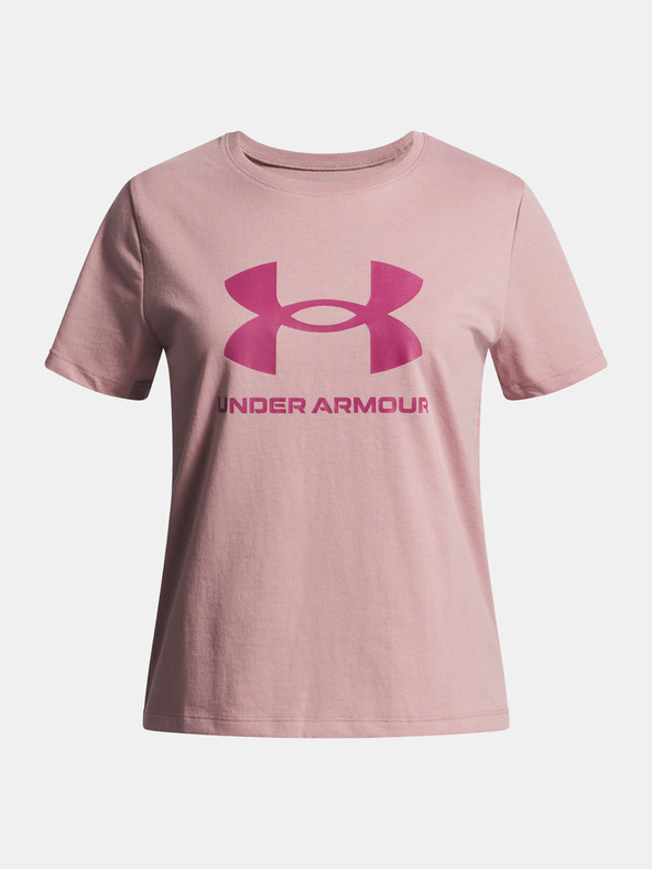 Under Armour Tricou pentru fete Under Armour UA BIG LOGO SS-PNK