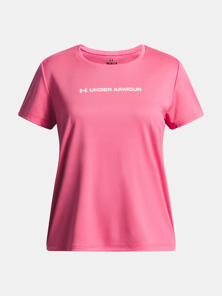 Under Armour Tricou pentru fete Under Armour Tech Wordmark Graphic SS-PNK