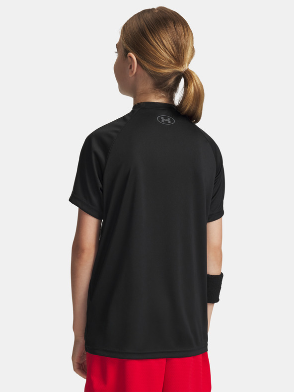 Under Armour Tricou pentru băieți Under Armour UA Tech Split Wordmark SS-BLK
