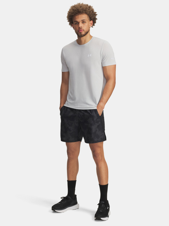 Under Armour Pantaloni scurți pentru bărbați Under Armour UA LAUNCH 7'' PRINT SHORTS-GRY