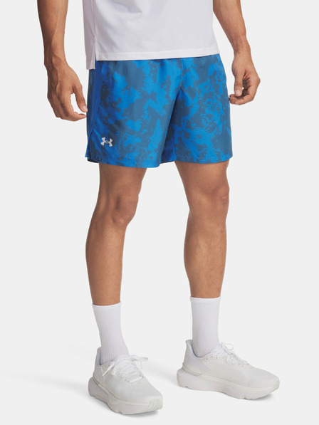 Under Armour Pantaloni scurți pentru bărbați Under Armour UA LAUNCH 7'' PRINT SHORTS-BLU