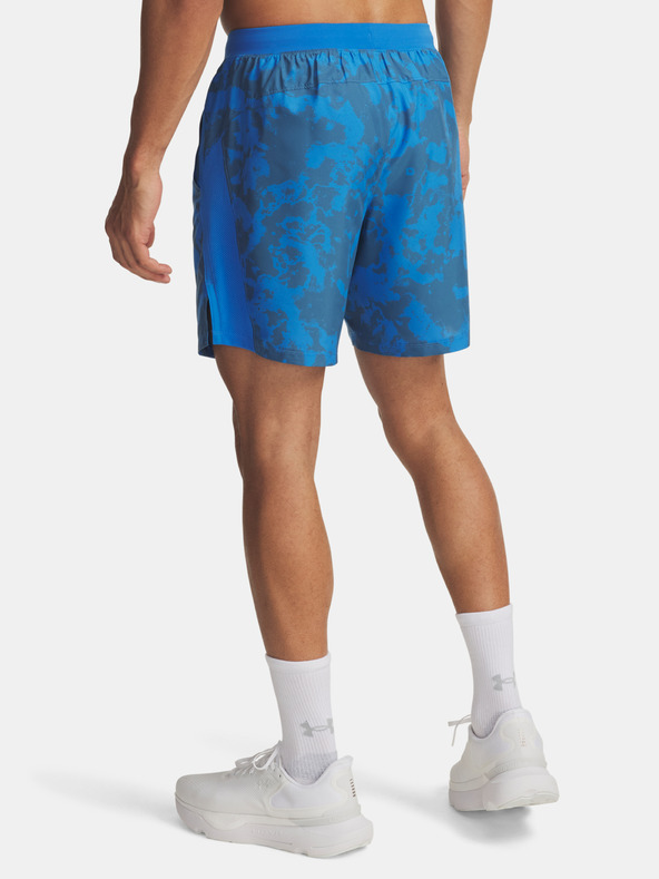 Under Armour Pantaloni scurți pentru bărbați Under Armour UA LAUNCH 7'' PRINT SHORTS-BLU