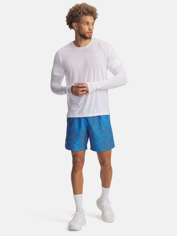 Under Armour Pantaloni scurți pentru bărbați Under Armour UA LAUNCH 7'' PRINT SHORTS-BLU