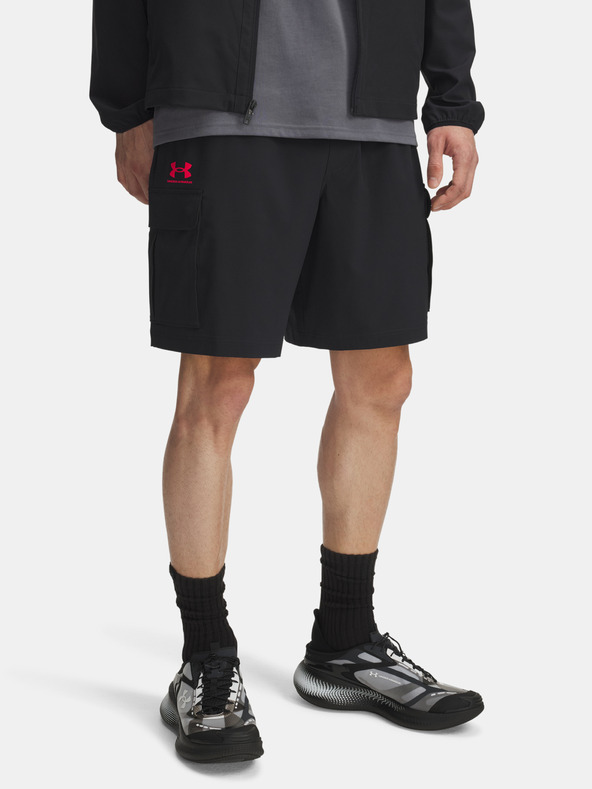Under Armour Pantaloni scurți pentru bărbați Under Armour UA Vibe Woven Cargo Short-BLK