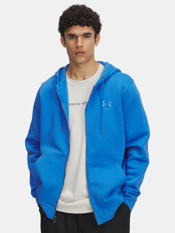 Under Armour Hanorac pentru bărbați Under Armour UA Icon Fleece FZ Hood-BLU