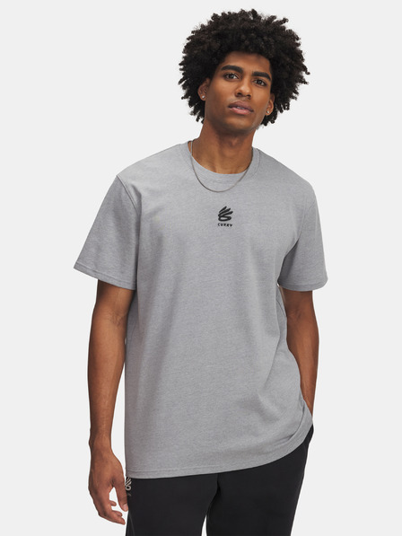 Under Armour Tricou pentru bărbați Under Armour Curry Hvyweight Logo Tee-GRY
