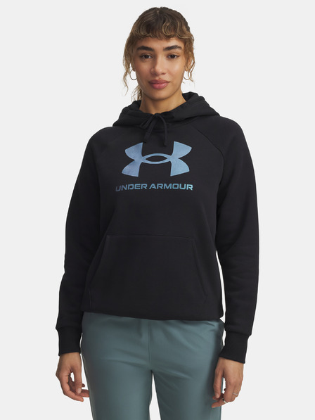 Under Armour Hanorac pentru femei Under Armour UA Rival Flc Shimmer Hdy-BLK